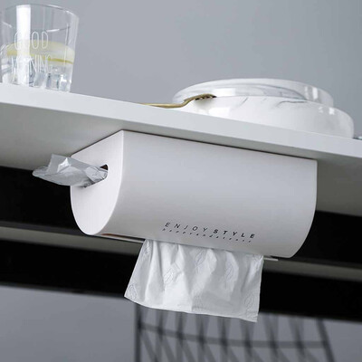 

Toponeto Grocery Plastic Bag Holder Wall Mount Storage Box Dispenser Kitchen Organizer
