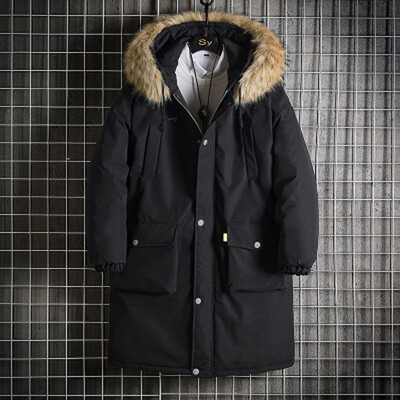 

Toponeto New Fashion Mens Winter Casual Solid color Hooded Warm Cotton Clothing Coat