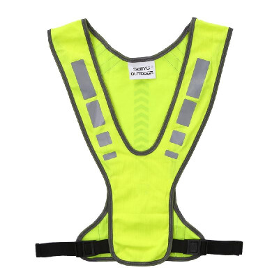 

High Visibility Safety Vest Outdoor Sports Running Cycling Reflective Vest with Pocket