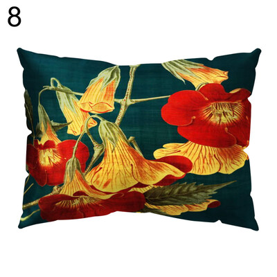 

Tropical Plant Flower Bird Pillow Case Cushion Cover Sofa Bed Car Office Decor