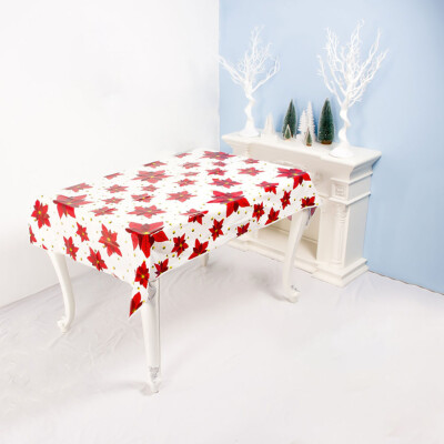 

New Year Christmas Tablecloth Kitchen Dining Table Decorations Home Rectangular Party Table Covers Christmas Ornaments