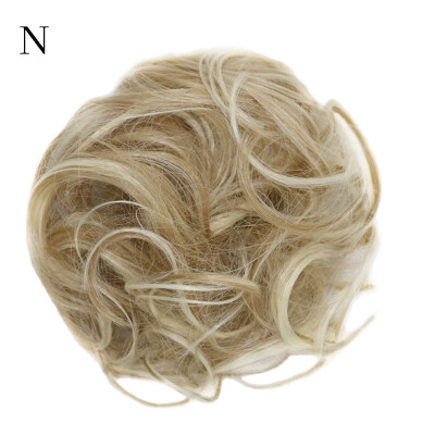 

Gobestart Womens Curly Messy Bun Hair Twirl Piece Scrunchie Wigs Extensions Hairdressing