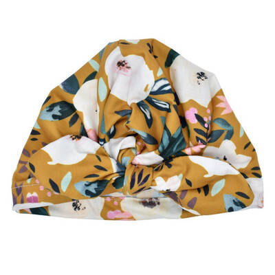 

Baby Fashion Hat Solid Turban Kids Girls Sun Hat Elastic Caps Baby Cap Bow Tie Hat