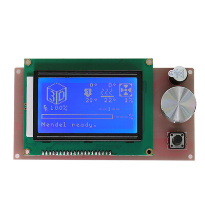 

Controlling Screen Showing LCD12864 3D Printer Display Accessory Blue Background White Letter for RAMPS14