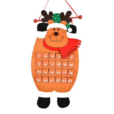 

〖Follure〗Christmas Old Man Snow Man Deer Calendar Advent Countdown Calendar