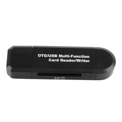 

Portable Card Reader Micro-USB OTG To USB 20 Adapter PC Smartphone SDM-icro SD Reader