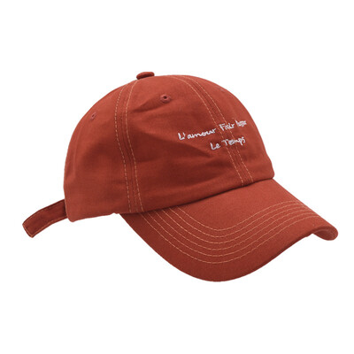 

Korean Hat Female Winter Fashion Small Letter Embroidery Harajuku Baseball Cap Male Chaozhou StudentsCap