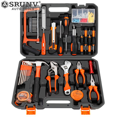 

Xinrui SRUNV household manual tool set hardware electrical maintenance multi-function toolbox household set T-type A5-10102