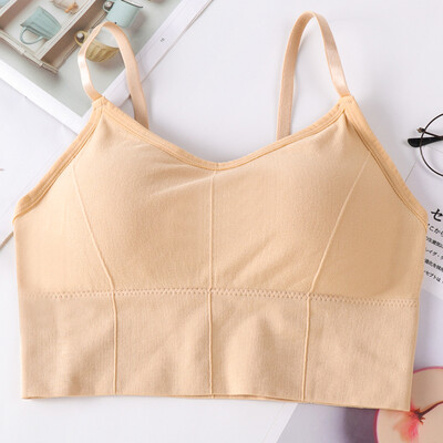

Fashion New Seamless Short Camisole With Chest Pad Wrapped Chest Ladies Bottoming Tube Top