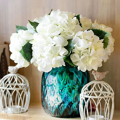 

Artificial flower fake flower single sea shell hydrangea flower arrangement small orange wine red wedding home decoration desktop