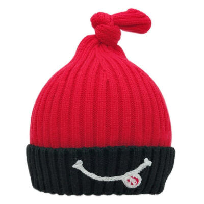 

Newly Arrival Newborn Kids Baby Girl Warm Winter Knit Cartoon Fur Candy Color Hat Crochet Cap