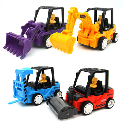 

YIWULATruck Mini Engineering Vehicles Construction Friction Trucks Kid Car Toy 4pcs