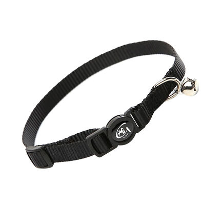 

Nylon Adjustable Cat Collar with Bell Reflective Cat Collar Pet Puppy Neck Belt Rope Fabric Cord
