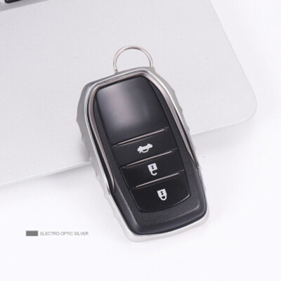 

Soft TPU Car Key Case For AT Toyota Camry Highlander Prado Corolla RAV4 Car Key Cover Shell Car Keychain