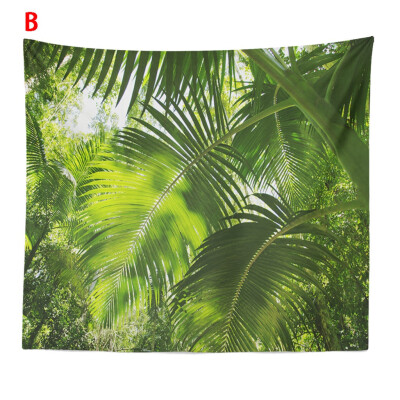 

Toponeto Misty Forest Tapestry Wall Hanging Nature Landscape Tapestry Sunshine Through Tree Tapestries For Bedroom Living Room