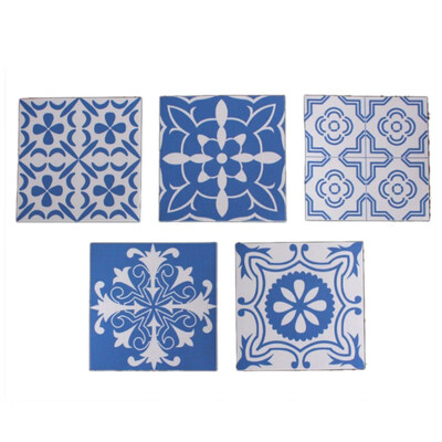 

Moroccan Style DIY Mosaic Wall Tiles Stickers Waist Line Wall Sticker Kitchen Adhesive Bathroom Toilet Waterproof PVC Wallpapers