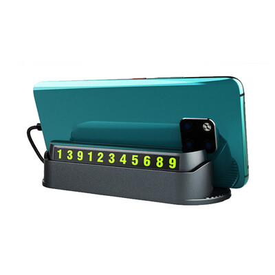 

Multi-function Temporary Stop Sign Car Balm Moving License Plate Phone Bracket