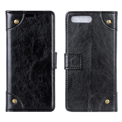 

MOONCASE Apple iPhone 7 Plus8 Plus Copper Buckle Napa Leather Case - Black