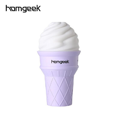 

Homgeek Indoor Car Office Air Humidifier Ice Cream-shaped Mini Creative USB Night Lamp Humidifier Timing Water Shortage Automatic