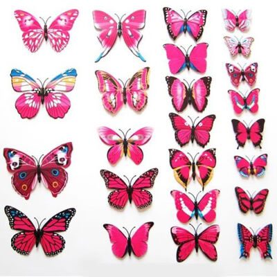 

Butterfly Sticker Art Design Decal Wall Stickers Home Decor Room Decorations 3D