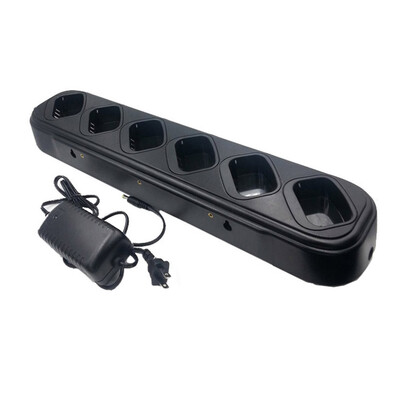 

6 Way Charger Multi Rapid Charger Replacement for TYT MD380 Two Way Radio High Quality Bank Charger