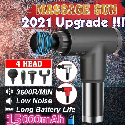 

2021 Newest Upgraded 3600rmin Therapy Fascia Massage Guns 6 Gears Muscle Massager