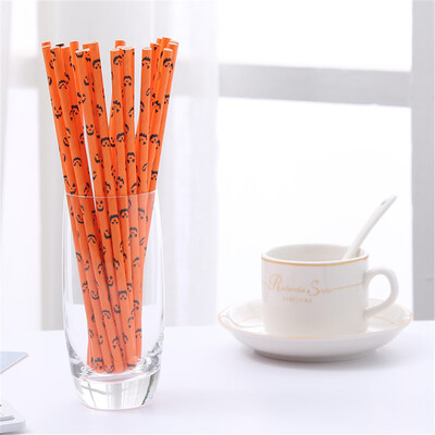 

Toponeto Colorful Halloween Paper Straws For Kids Birthday Party Wedding Decoration