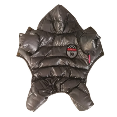 

Dog Clothes Winter Warm Pet Dog Jacket Coat Windproof Cotton-padded Clothing Hoodies For Puppy 4-legged Outfit -XXL