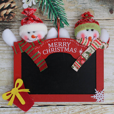 

Toponeto Wooden Square Blackboard Hanging Tags for DIY Christmas Tree Door Decor