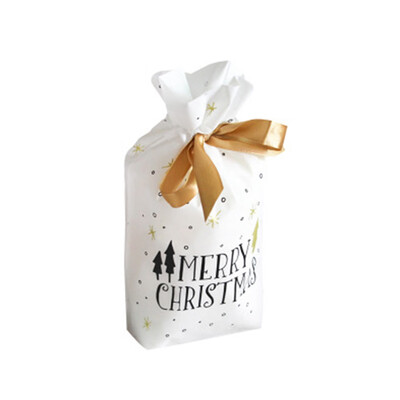 

50Pcs New Christmas Sacks Candy Biscuit Drawstring Wrap Present Gift Storage Bag