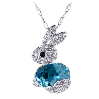 

Necklaces for Women Cute Rabbit Shape Crystal Pendant Necklace Clavicle Chain Necklace Fashion Jewelry Gifts for Her