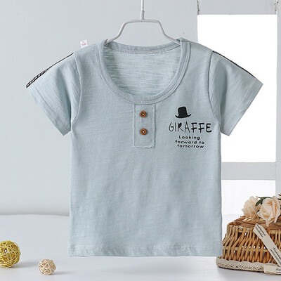 

Kids Lovely Baby Boys Girls Cotton Letter Print T-shirt Tops Blouse Short Sleeve Casual Tee Shirts 0-4Y Newborn Baby Clothes
