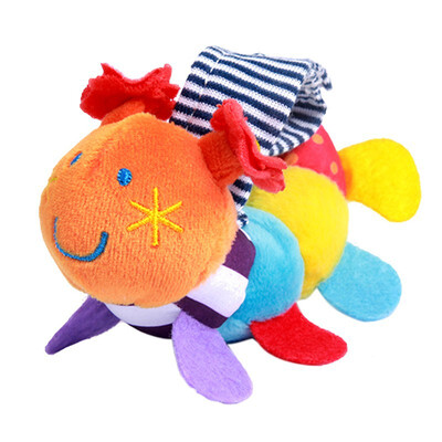 

1pcs Soft Animal Watch Wrist Bell Bands Sound Hand Foot Bell Pet Socks Attention Baby Kids Intellectual Development Toys