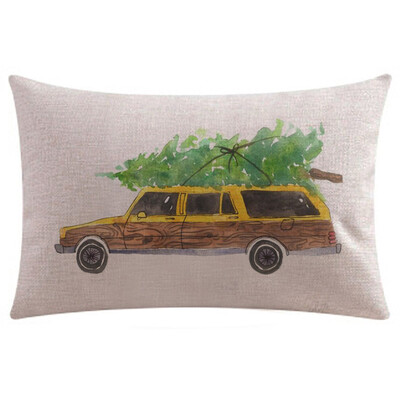 

〖Follure〗Christmas Pillow Cover Pillow Case Sofa Waist Throw Cushion Home Decor Rectangle