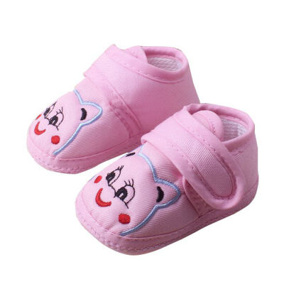 

Spring Autumn Non-slip First Walkers Toddler Baby Girls Boys Cotton Cloth Shoes Cartoon Bear Wiping Childrens Shoes