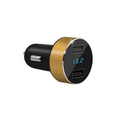 

Dual USB 31A Car Charger Digital Display Voltage Measurement Fast Charging Adapter