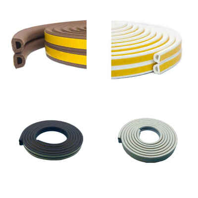 

Indoor Weather Stripping Window Seal Strip Doors Windows Soundproofing Weatherstrip Gap Blocker D Type