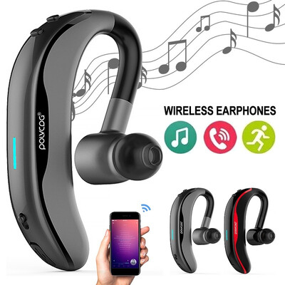 

Bluetooth Wireless Headphones Ear Hook Handsfree Stereo Mic Earphone Earbuds
