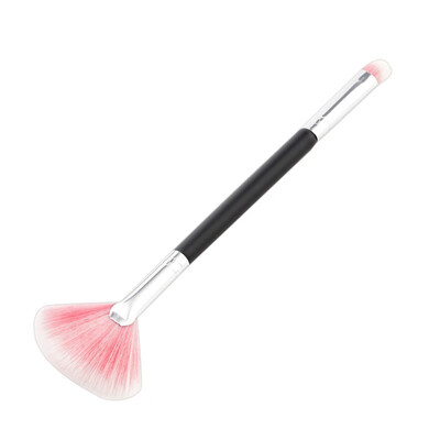 

1pcs Eyeshadow Makeup Brush Pro MakeUp Brush Soft Imported nylon hair For Beauty double - fan - eye shadow brush