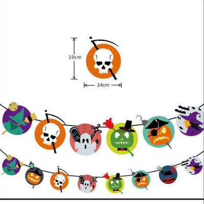 

Bat Skeleton Pumpkin Paper Flowers For Halloween Beautiful Lovely Paper Garlands