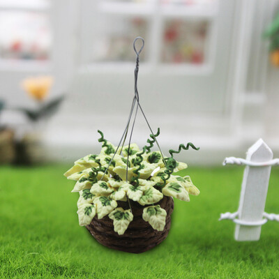 

Siaonvr 112 16 Dollhouse Miniature Scene Model Hanging Potted Plant Pretend Play Toy