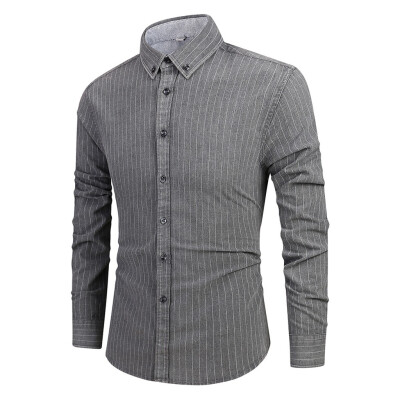 

Tailored Mens Long Sleeve Button Turndown Collar Painting Casual Top Blouse Shirts