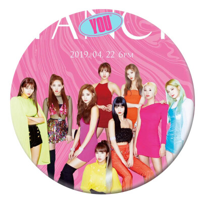 

KPOP TWIC New Album "Fancy You" Customized Personalized Round Tinplate Badge Super Cute Bag Pendant Accessories Hot Gift for Fan