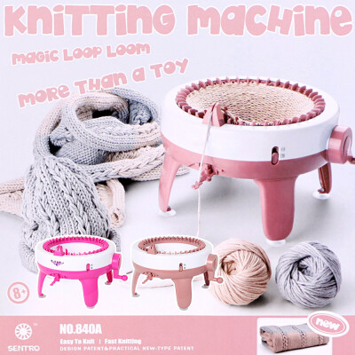 

2240 Needle Positions Hand Mini Knitting Braiding Machine Weaving Loom Knit for Wool Scraf Hat Tube Plain Knit