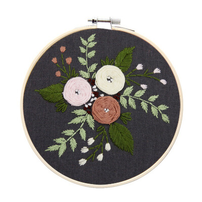 

DIY Ribbons Embroidery for Beginner Needlework Practice Kits Cross Stitch Modern Wall Painting Art Home Decoration Meet Sets