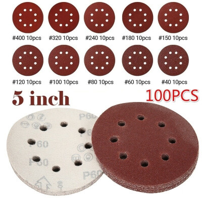 

10072PCS Sanding Discs 125mm Wear-Resistant Sandpaper To Fit Makita Bosch Tacklife Dewalt