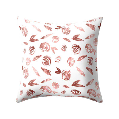 

〖Follure〗Rose Gold Pink Cushion Cover Square Pillowcase Home Decoratio