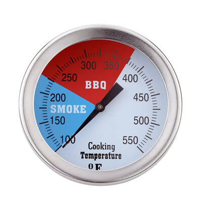 

Stainless Steel BBQ Smoker Pit Grill Thermometer 100-550℉ Oven Food Meat Temp Gauge Household Cooking Tools
