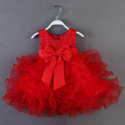 

Summer Wedding&Birthday Party Girls Dress Princess Children Clothes For Kids Baby Clothing