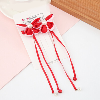 

Baby Girl Cute Chinese Style Hair Accessories Bowknot Tassel Design Headband Hair Pin